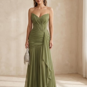 light green dress aesthetic Forest Fairy Light Green Dress Green / L