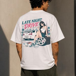 Late Night JDM T-shirt, Retro JDM Car Shirt,