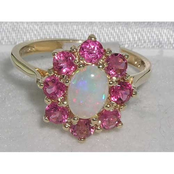 Pink Engagement Ring - Etsy UK