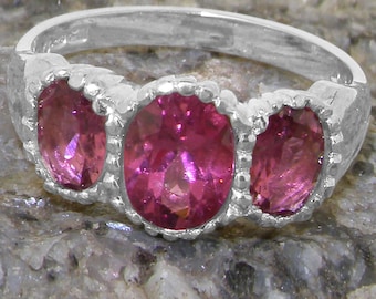 認定天然トルマリン ピンク 925 シルバー 9ct 14k 18k 375 585 750