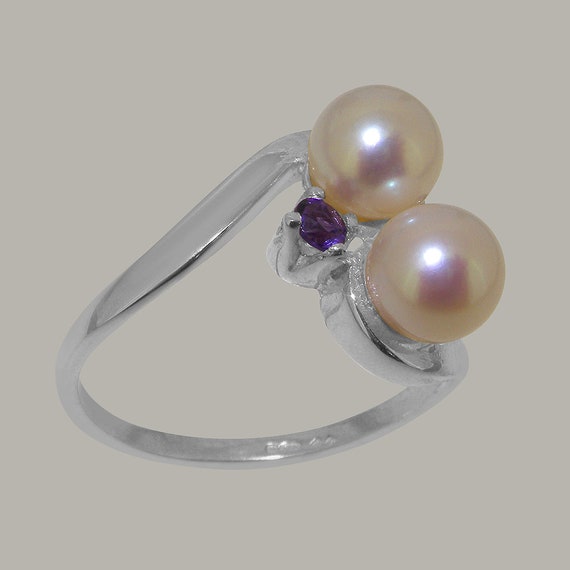 ladies white gold dress rings White Gold Ring with Small Brilliant Cut Diamonds
