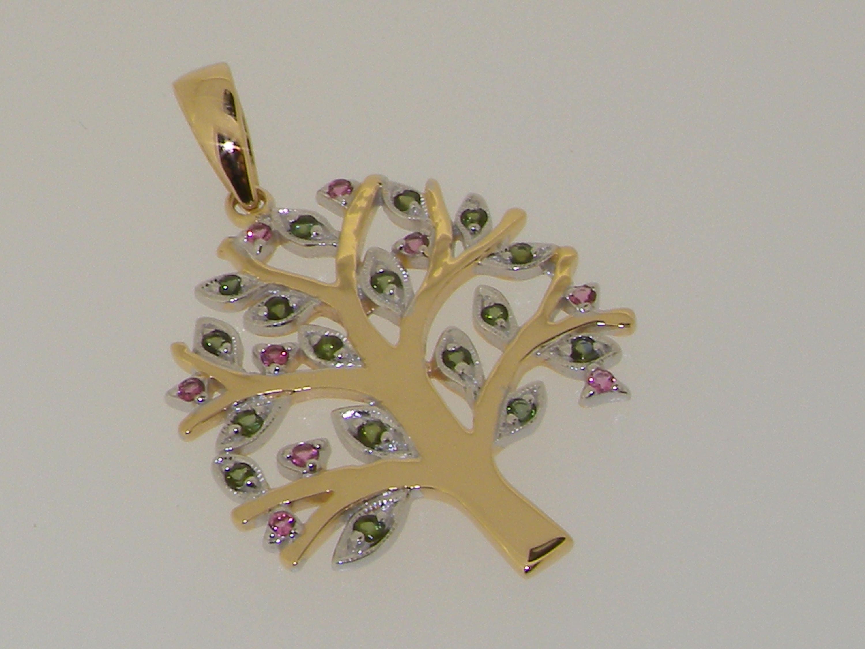 Large 9ct Yellow Gold Tree of Life Pendant - Customize in Platinum, 10K ...