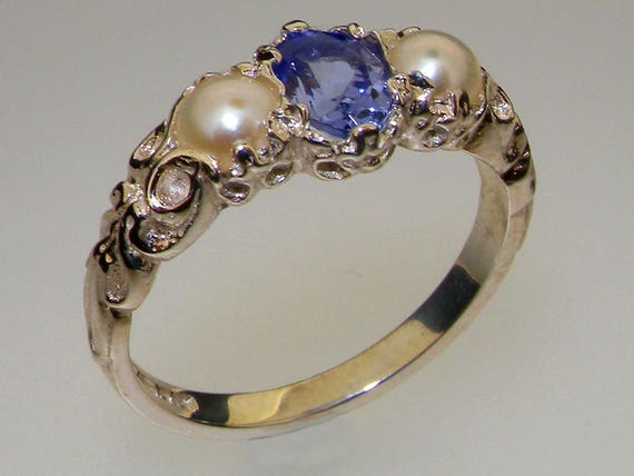 Tanzanite and pearl ring deals