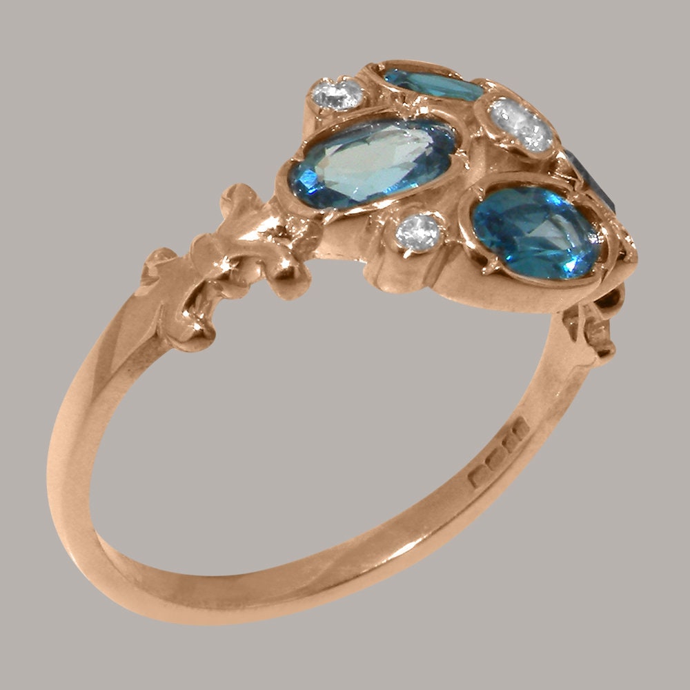 Acefeel Yellow Cubic Zirconia Topaz Ring For Women – 18k Rose Gold Plated Fashion Statement Ring - View #11