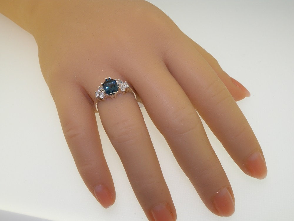 ヴィンテージリング　K9ゴールド　ブルートパーズ　11号 ヴィンテージリング K9ゴールド ブルートパーズ 11号