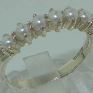 Sample Sale! Eternity Ring Sterling Silber Perle | Nur die Größen 7 und 7.5 sofort lieferbar!