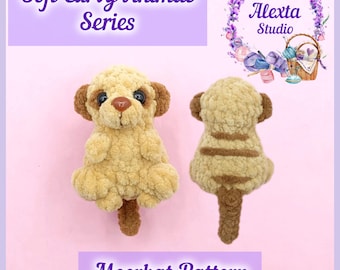 Wzór szydełkowy na surykatkę amigurumi w formacie PDF | Mała pluszowa zabawka | Wzór angielski | Natychmiastowe pobranie