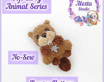 Amigurumi Beaver No Sew Crochet Pattern PDF | Small Plush Toy | English Pattern | Instant Download