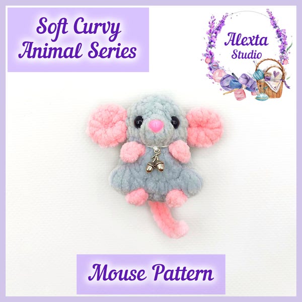 Amigurumi Mouse Crochet Pattern PDF | Small Plush Toy | English Pattern | Instant Download