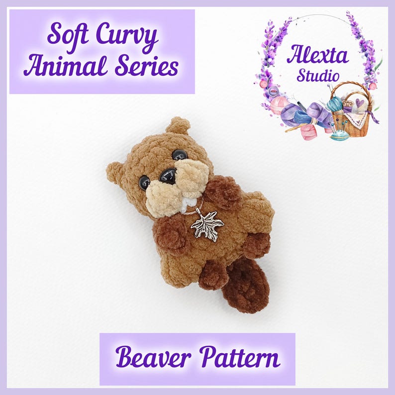 Amigurumi Beaver Pattern Crochet Pattern PDF | Small Plush Toy ...