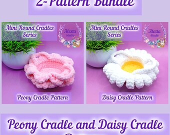 2-Pattern Bundle: Daisy Cradle and Peony Cradle Patterns