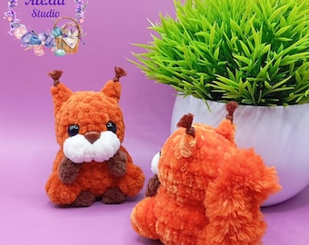 Amigurumi Squirrel Crochet Pattern PDF | Small Plush Toy | English Pattern | Instant Download