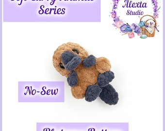 Amigurumi Platypus No Sew Crochet Pattern PDF | Small Plush Toy | English Pattern | Instant Download