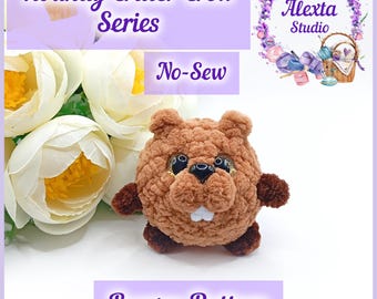 Amigurumi Beaver No Sew Crochet Pattern PDF | Small Plush Toy | English Pattern | Instant Download