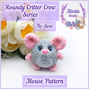 Amigurumi Mouse No Sew Crochet Pattern PDF | Small Plush Toy | English Pattern | Instant Download