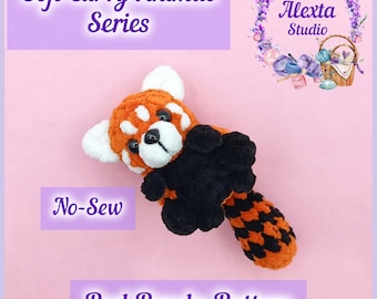 Amigurumi Red Panda No Sew Crochet Pattern PDF | Small Plush Toy | English Pattern | Instant Download