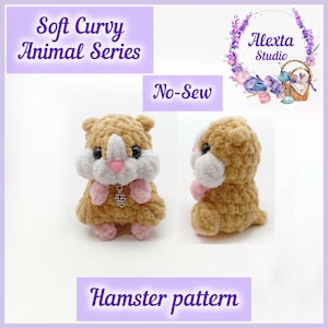 Amigurumi Hamster No Sew Crochet Pattern PDF | Small Plush | English Pattern