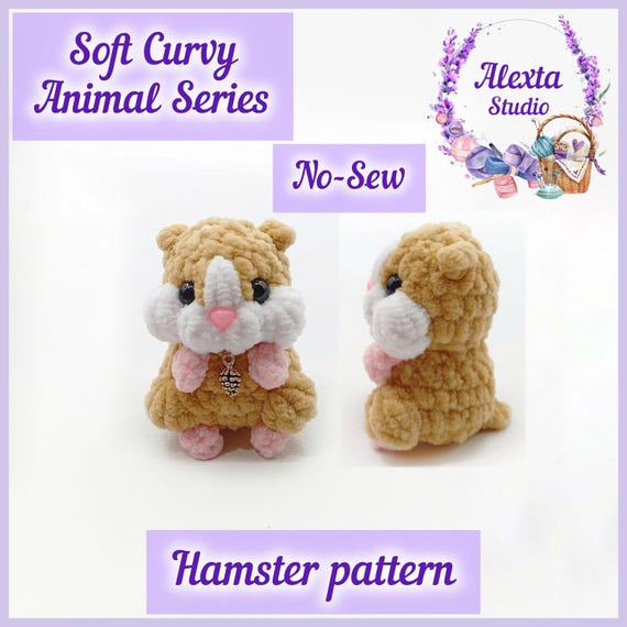 Amigurumi Hamster No Sew Crochet Pattern PDF | Small Plush | English Pattern