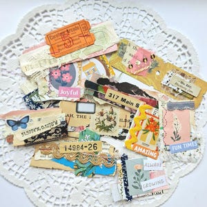 Handgefertigtes Junk-Journal-Ephemera-Set, 10-teilig, Ephemera für Junk Journals, Journal-Etiketten und Verzierungen Bild 7