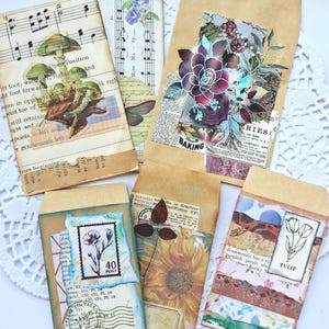 Handgefertigtes Junk-Journal-Ephemera-Set, 10-teilig, Ephemera für Junk Journals, Journal-Etiketten und Verzierungen Bild 12