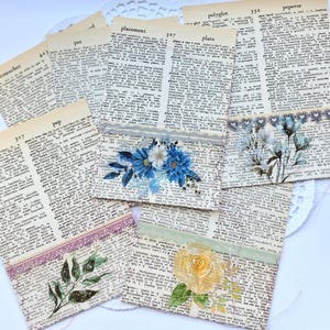 Handgefertigtes Junk-Journal-Ephemera-Set, 10-teilig, Ephemera für Junk Journals, Journal-Etiketten und Verzierungen Bild 11