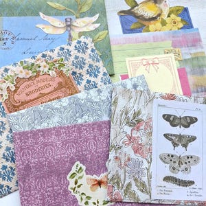 Handgefertigtes Junk-Journal-Ephemera-Set, 10-teilig, Ephemera für Junk Journals, Journal-Etiketten und Verzierungen Bild 14