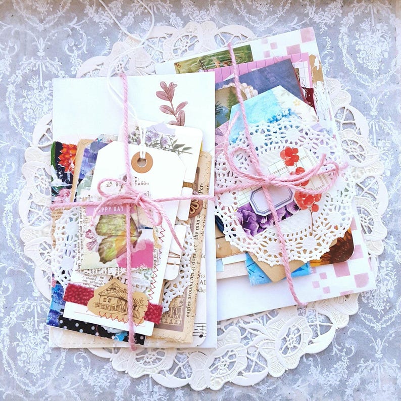 Handgefertigtes Junk-Journal-Ephemera-Set, 10-teilig, Ephemera für Junk Journals, Journal-Etiketten und Verzierungen Bild 17