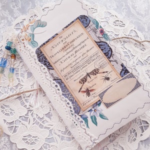 Floral soft cover wallpaper junk journal, wallpaper journals, handmade junk journals, spring junk journal, softcover journals, shabby chic