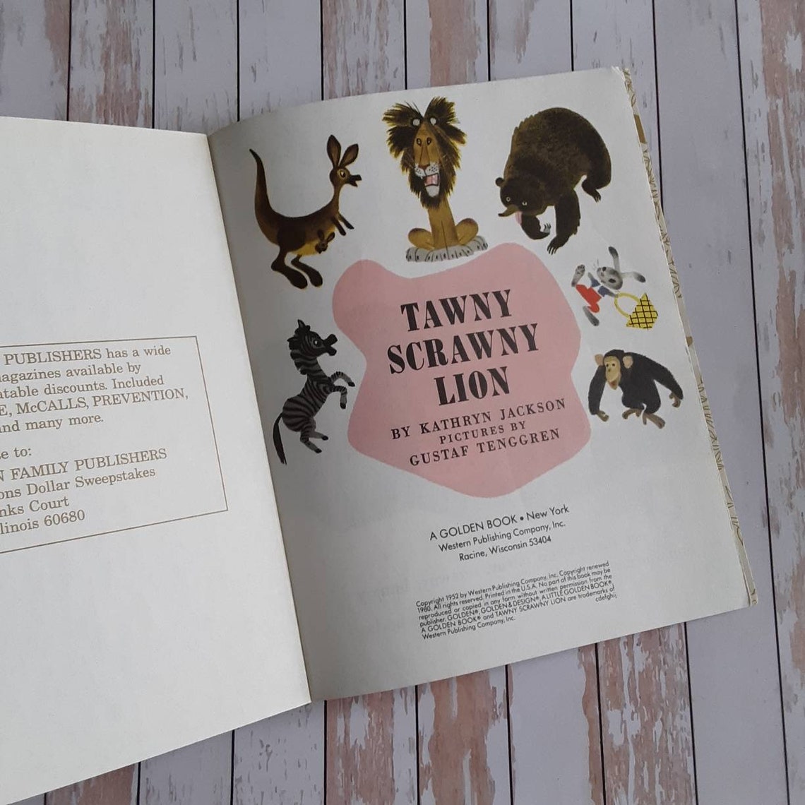 thumbnail image 2 of Tawny Scrawny Lion – Little Golden Book – Hardcover – By Kathryn Jackson – 2001 2 of 6