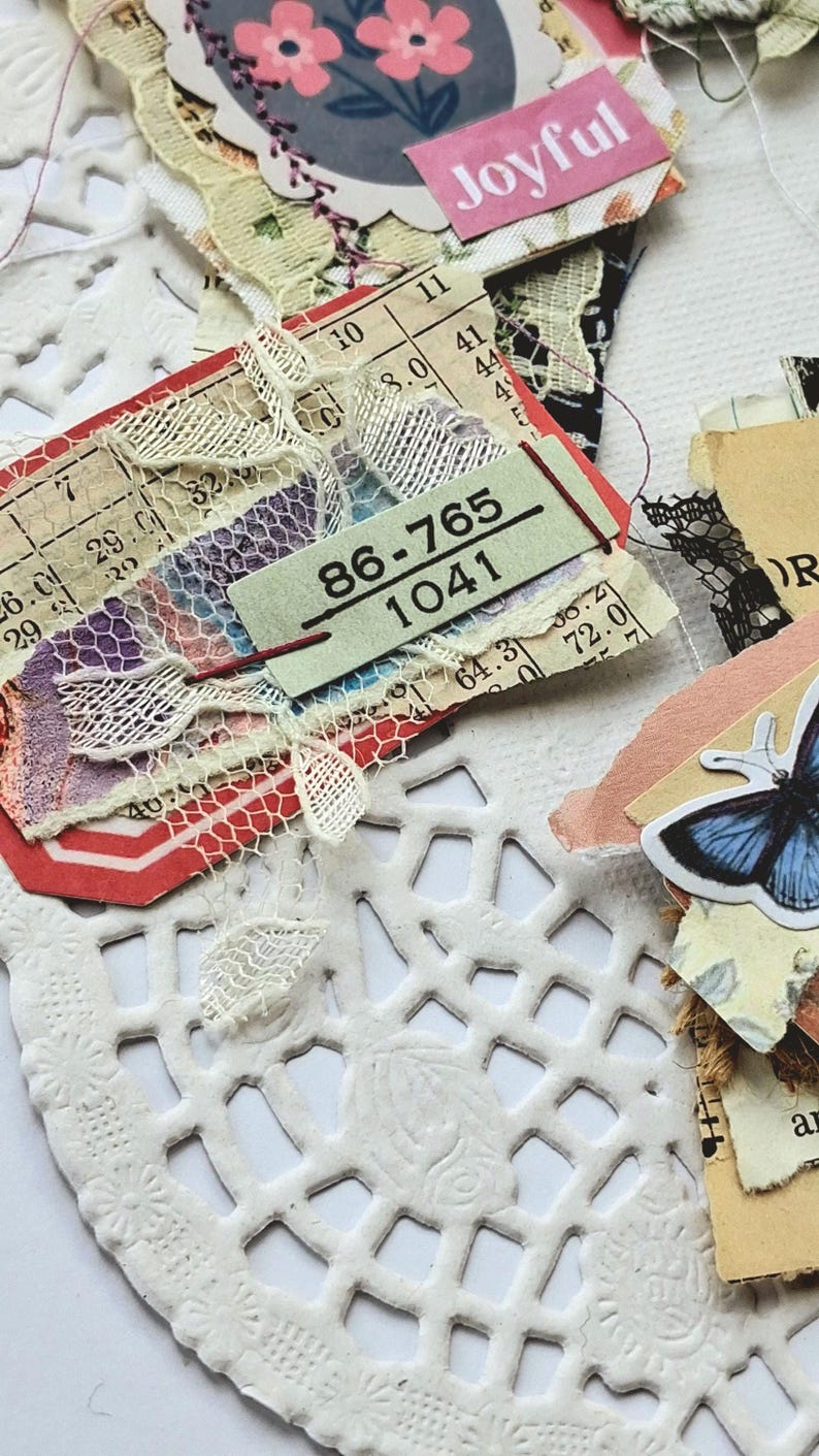 Handgefertigtes Junk-Journal-Ephemera-Set, 10-teilig, Ephemera für Junk Journals, Journal-Etiketten und Verzierungen Bild 15