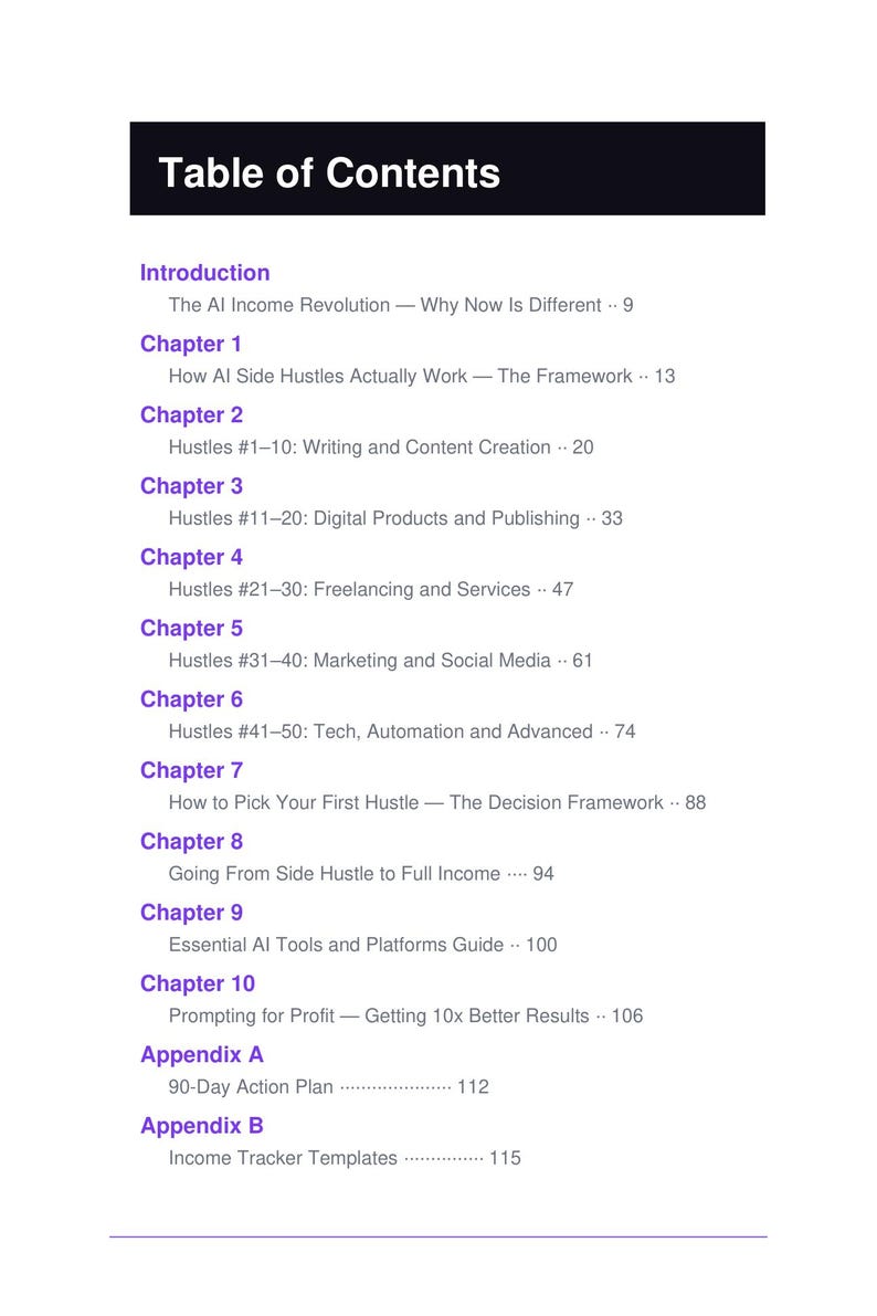 AI Side Hustles That Actually Work: 50 Practical Ways to Make Money Using ChatGPT, Claude & AI Tools image 3