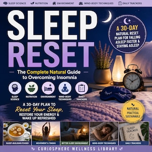 Program Sleep Reset do druku, przewodnik w formacie PDF po naturalnym planie snu