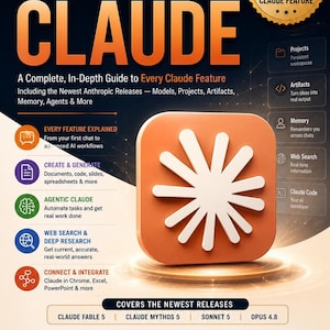 Claude AI course PDF, step by step handbook, productivity guide
