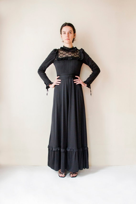 Black 70s dress sale