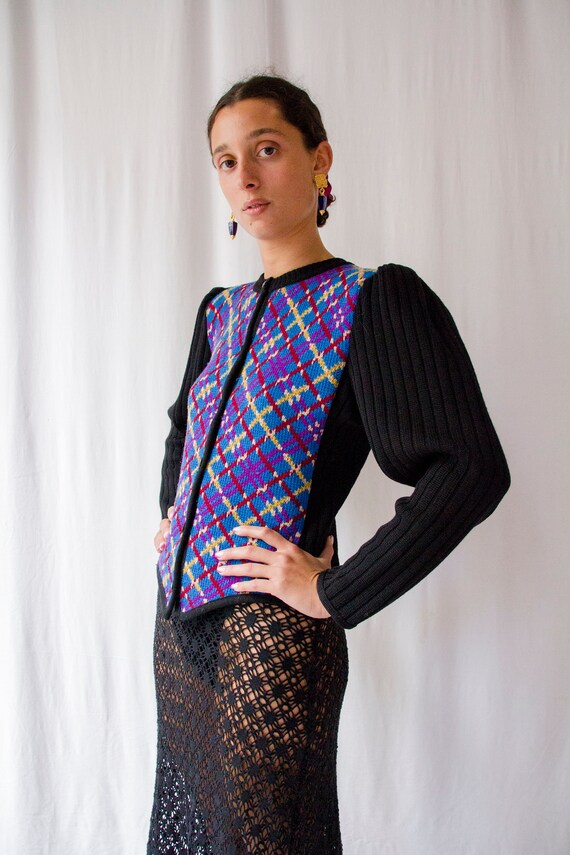 1970s Yves Saint Laurent Rive Gauche Russian Collection Jacquard 