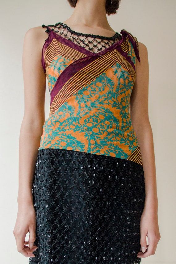 Jean Paul Gaultier Maille 1990s mesh tank top // 9