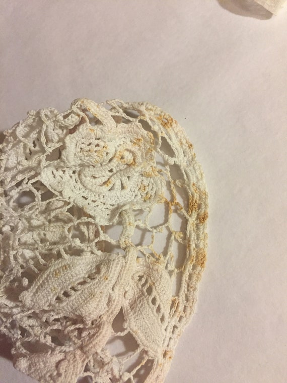 Antique Edwardian Irish floral lace cotton blouse… - image 6