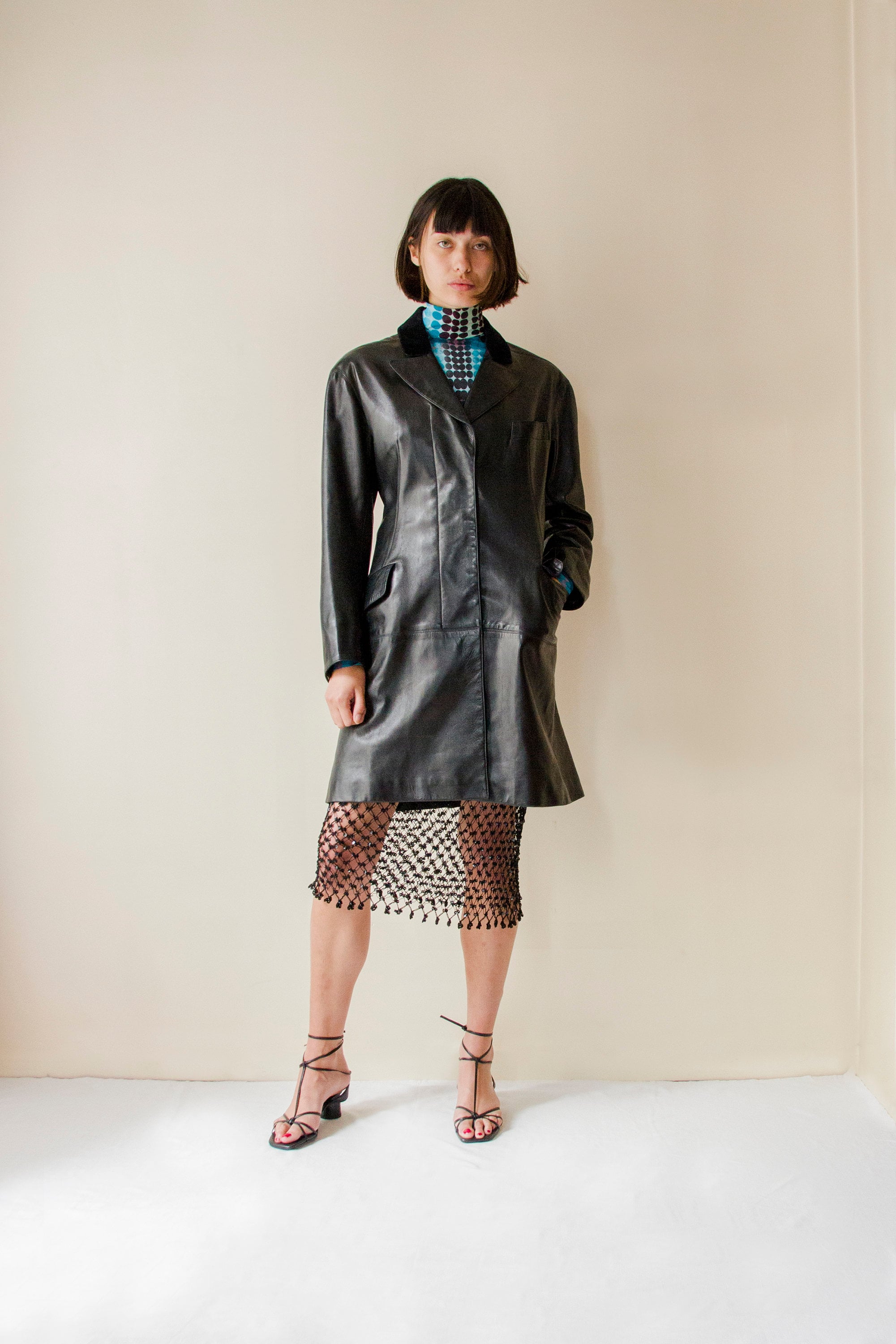 1980年代 ALAIA アライア ショールカラーコート vintage