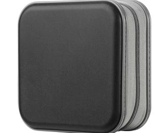 CD Case, 48 Capacity Hard Plastic DVD Case Portable Zipper CD Case Holder Large Storage Disc Wallet Bag for Car Home Tr, Personalized touch
