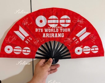 World Tour 2026 Concert Round Hand Fan for Fans Gift, Kpop Concert