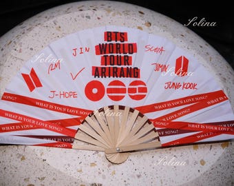 World Tour 2026 Concert Round Hand Fan for Fans Gift, Kpop Concert