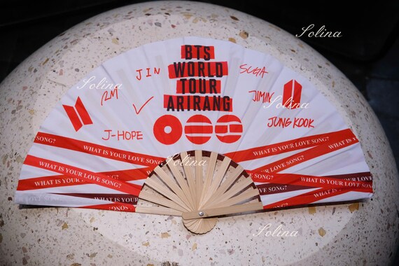 World Tour 2026 Concert Round Hand Fan for Fans Gift, Kpop Concert