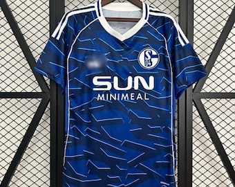 Schalke Style Football Jersey Custom Name Number Unisex Fan Shirt 2025 2026