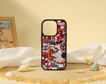 Spiderman Comic Phone Soft Case Cover For 16e 17e iPhone 17 16 15 14 13 Pro Max 16/15/14 Plus X XS XR SE 13/12 Mini 2025 17Air