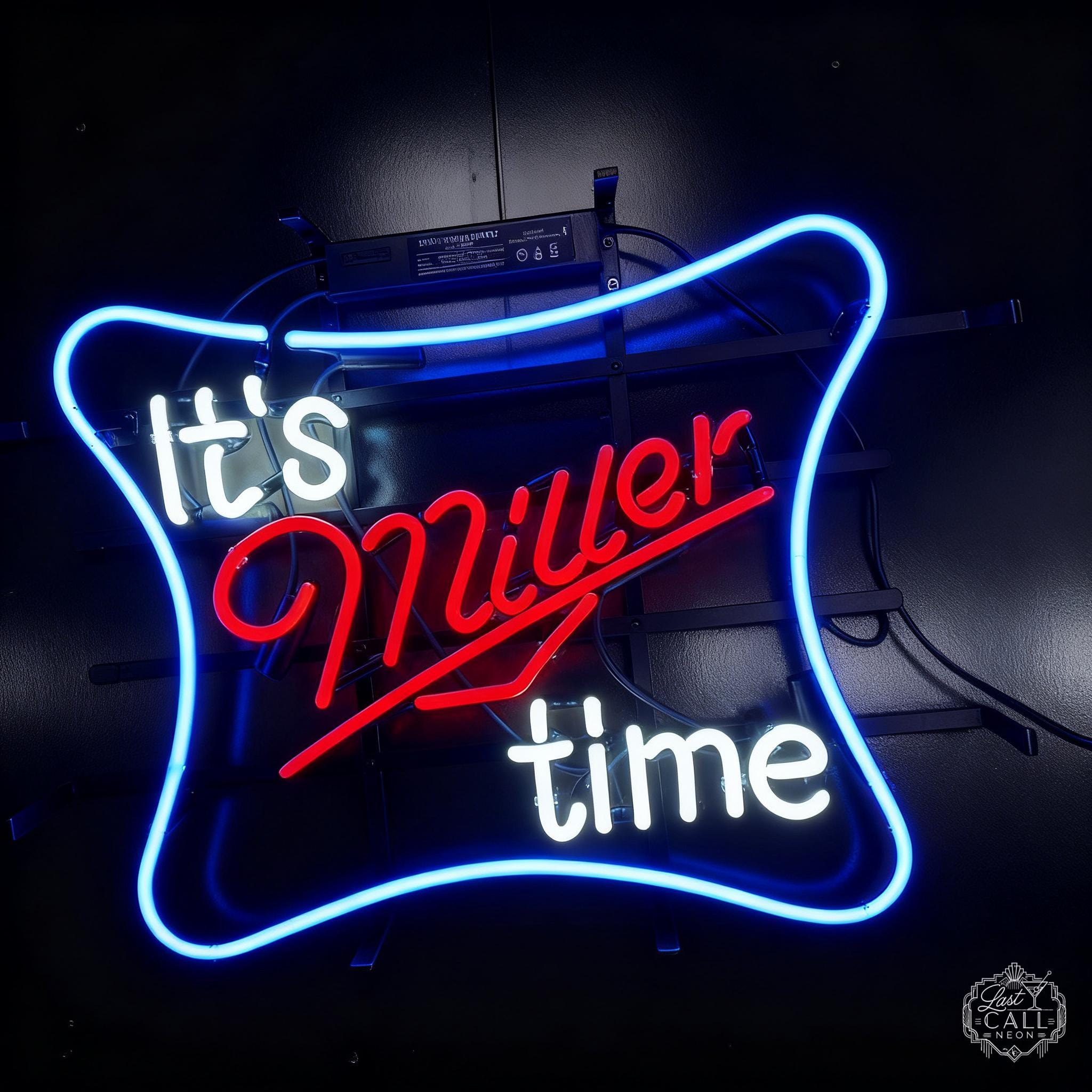 Vintage Miller Light Neon Sign - Etsy