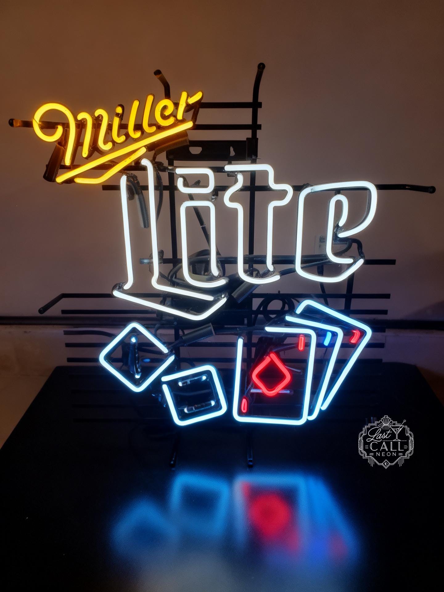 Vintage Neon Miller Lite Sign - Etsy