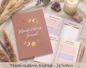 Manifestations Journal Deutsch | Law of Attraction Workbook | Vision Board Vorlage | Achtsamkeit & Dankbarkeit | PDF Printable A4