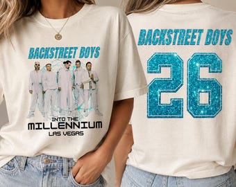 Backstreet Boys Into The Millennium Tour 2026-tröja, BSB-konserttröja, Las Vegas Sphere-merchandise