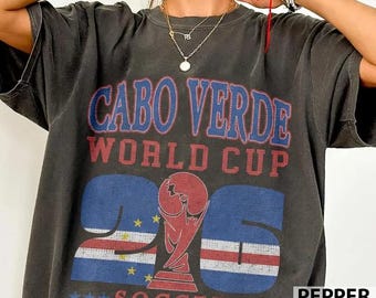 Shirt Cabo Verde 2026 voetbal comfort kleuren, WK voetbal VS Canada Mexico voetbal cadeau voor fan
