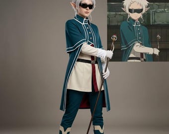 Mushoku Tensei Sylphiette Inspired Cape & Inner Costume | Sylphie Season 3 Cosplay Outfit | Anime Elf Cloak Uniform | Custom Made Costume